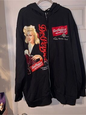 Dr Pepper full zip up hoodie men’s size XXXL